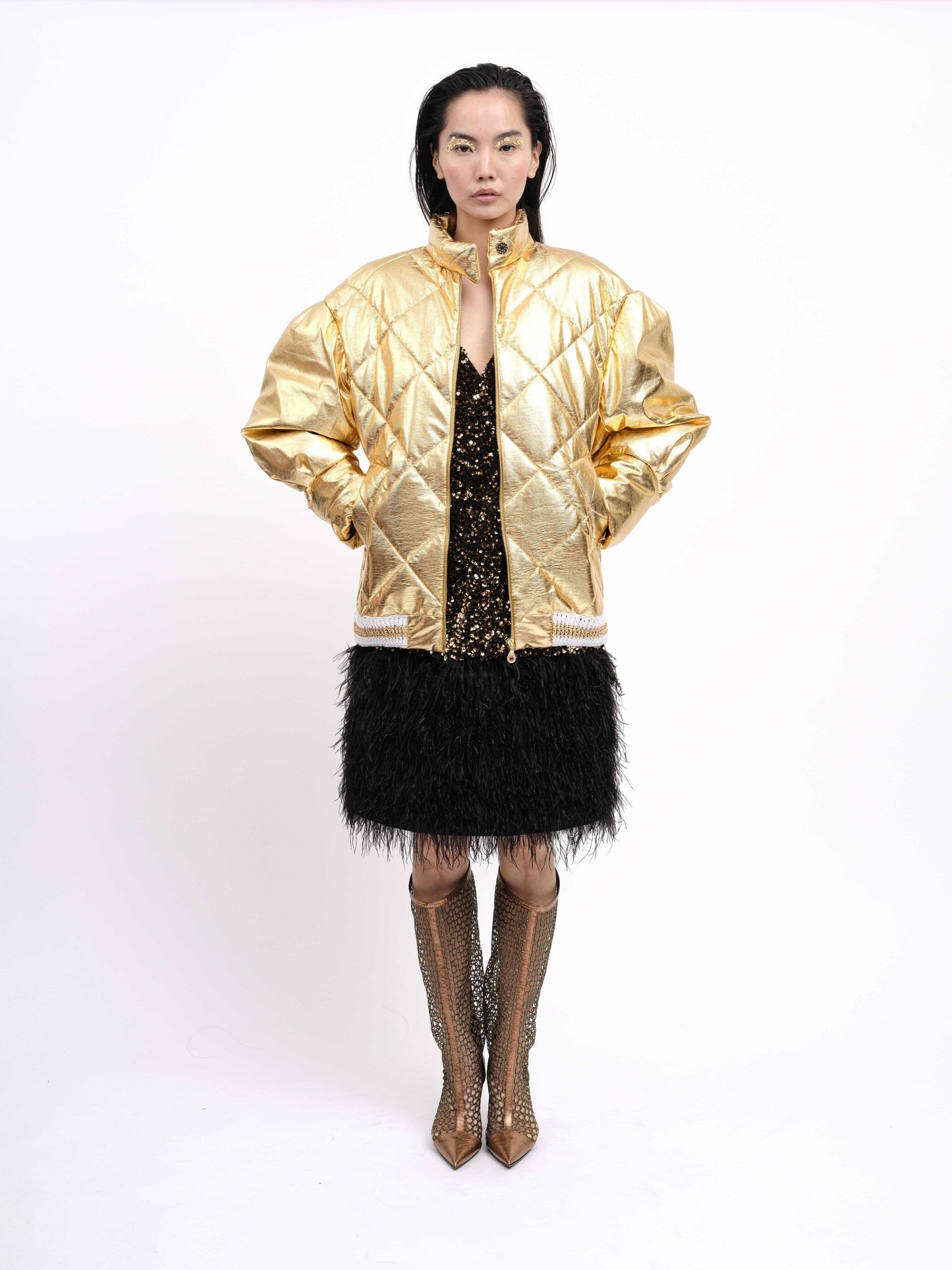 Bomber Jacket Gold