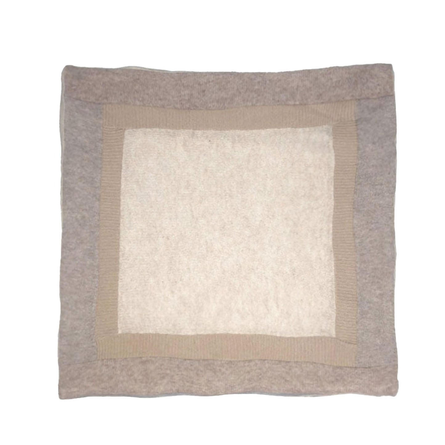 Oatmeal Color Blocked Pillow + 20"