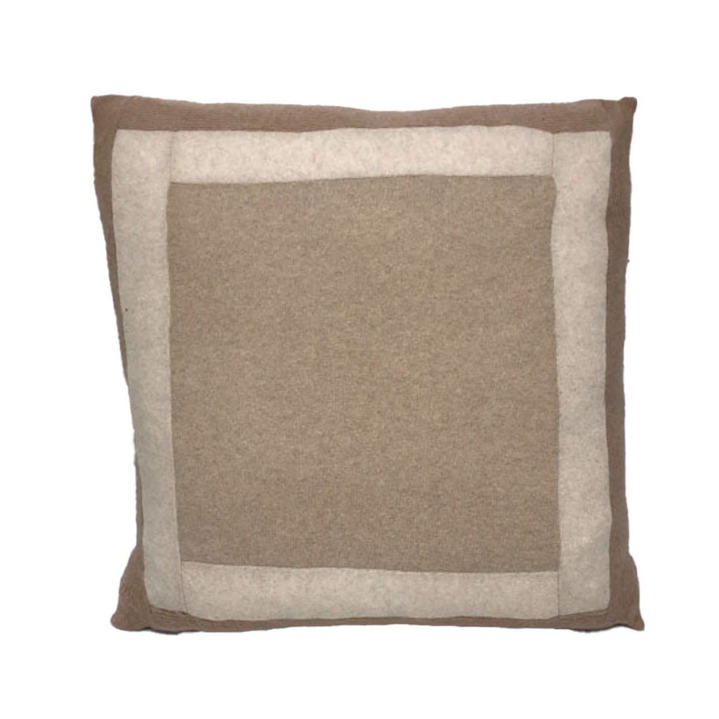 Oatmeal Color Blocked Pillow + 24"