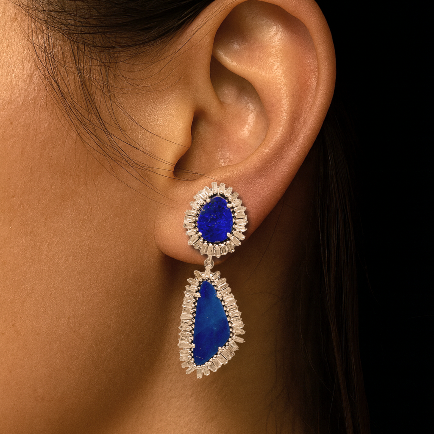 Opal & Diamond Luna Mare Earrings