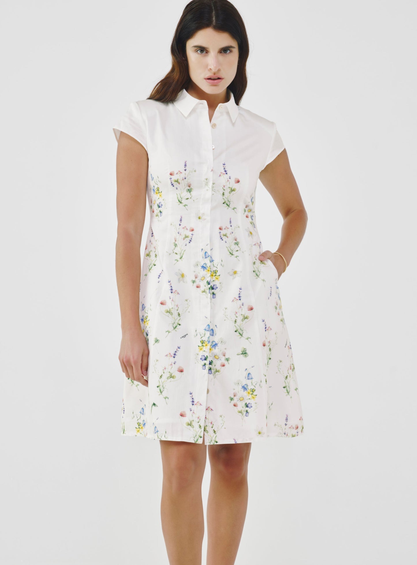Floral Cotton-Poplin Dress