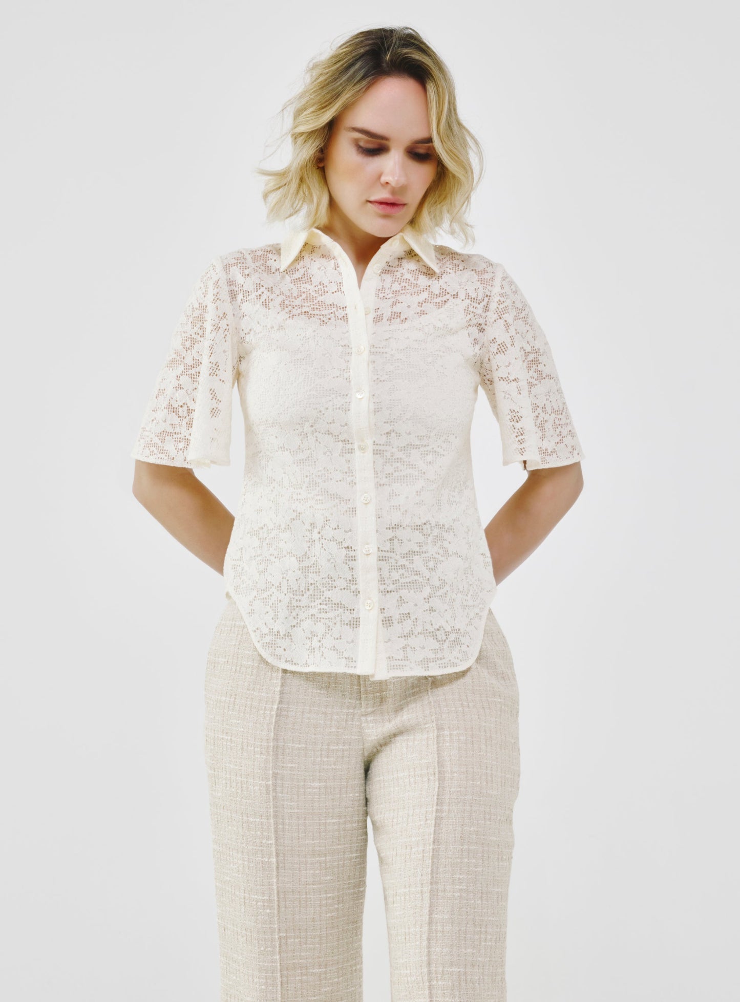 Organic Cotton Lace Shirt