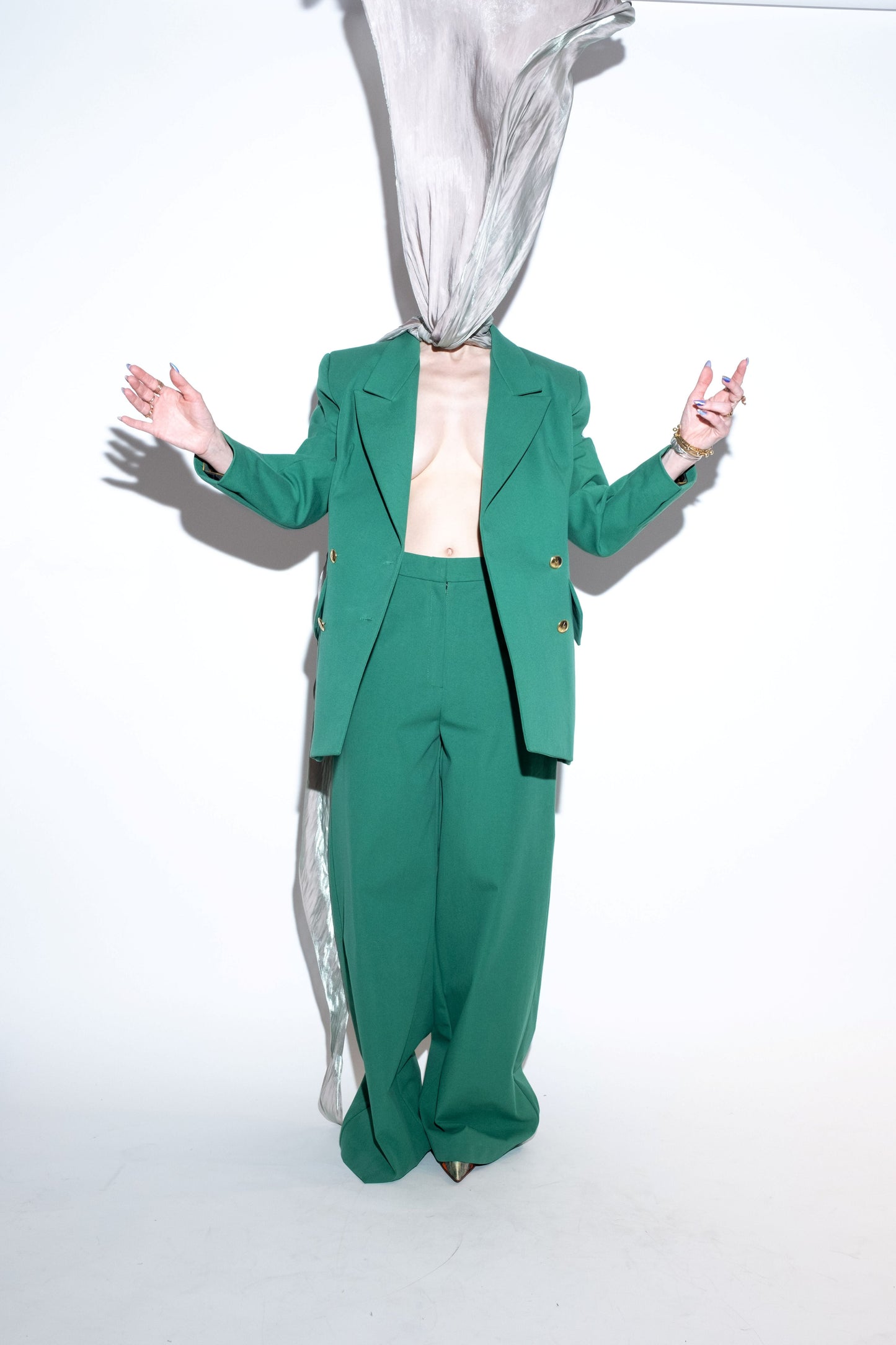 Suit Green Wide Leg