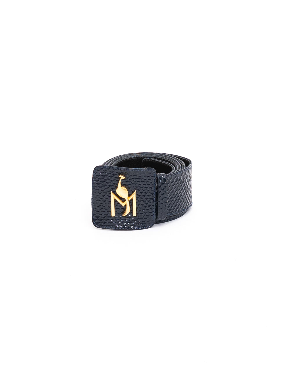 Handmade Belt Embossed Green