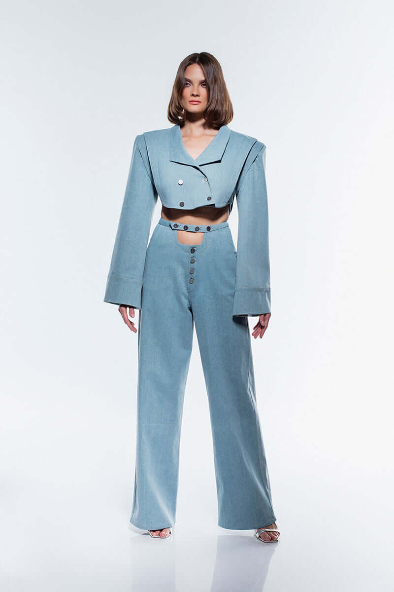 JENDUE Stormbringer Denim Jean Wide Leg