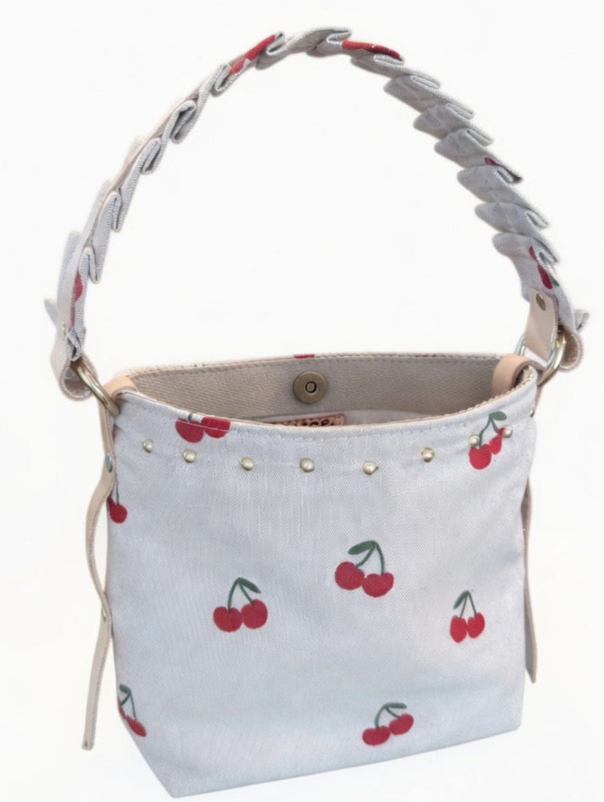 Summer Cherry Bucket Bag