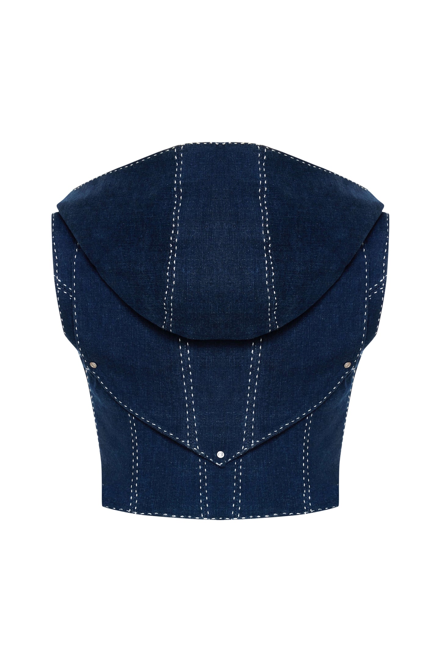 JENDUE Lia Denim Top - Stylish Denim Vest
