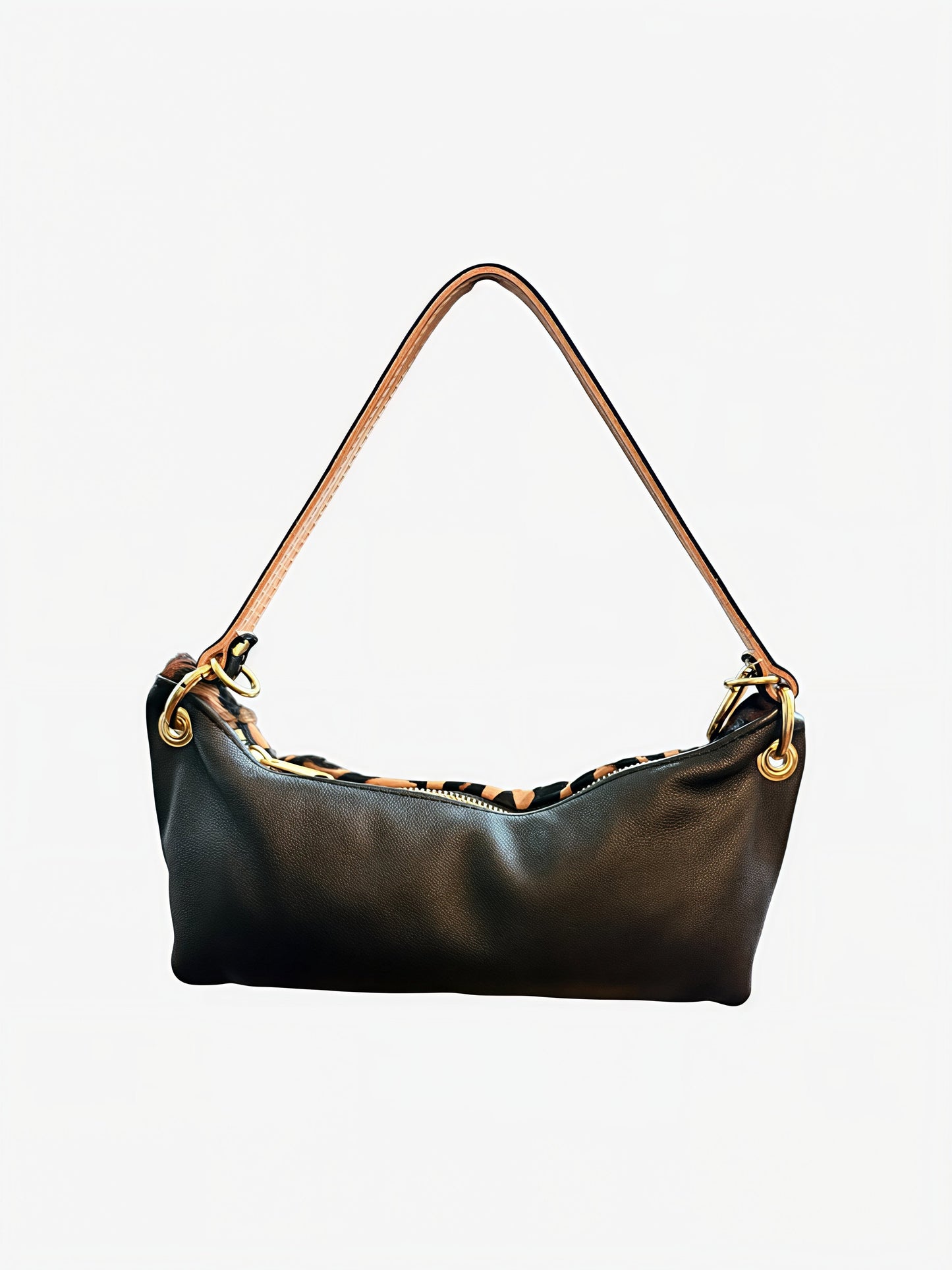 Baby Blair Shoulder Bag, Leopard Print Hair-On Hide-Available for Pre-Order