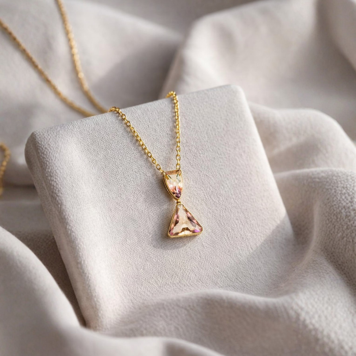 Prism Necklace in 14K Gold