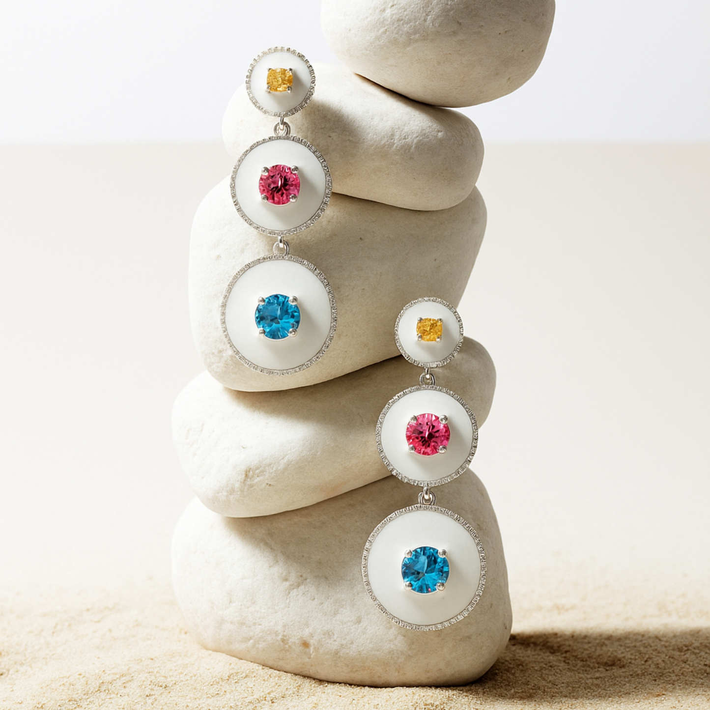 Gemstone Celestia Earrings