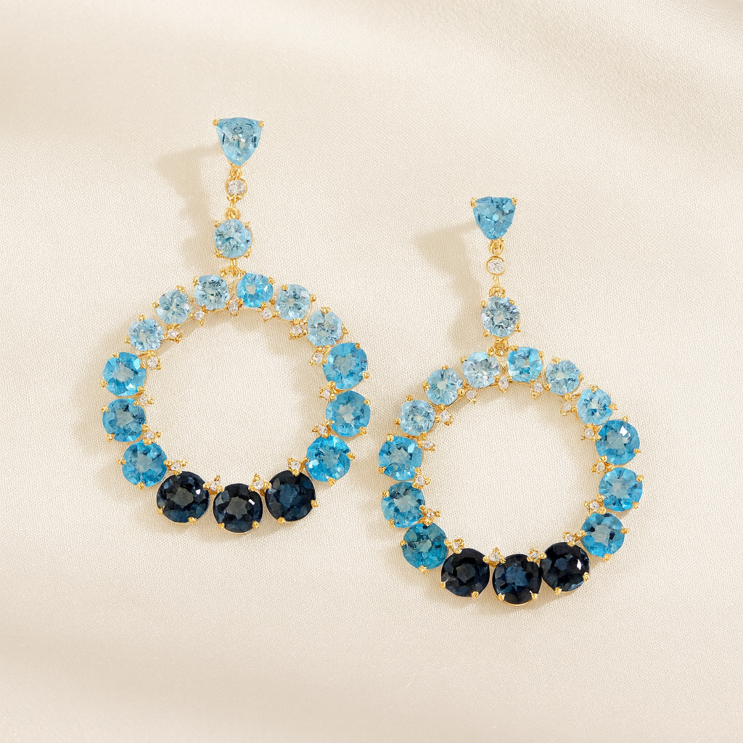 Azure Halo Earrings