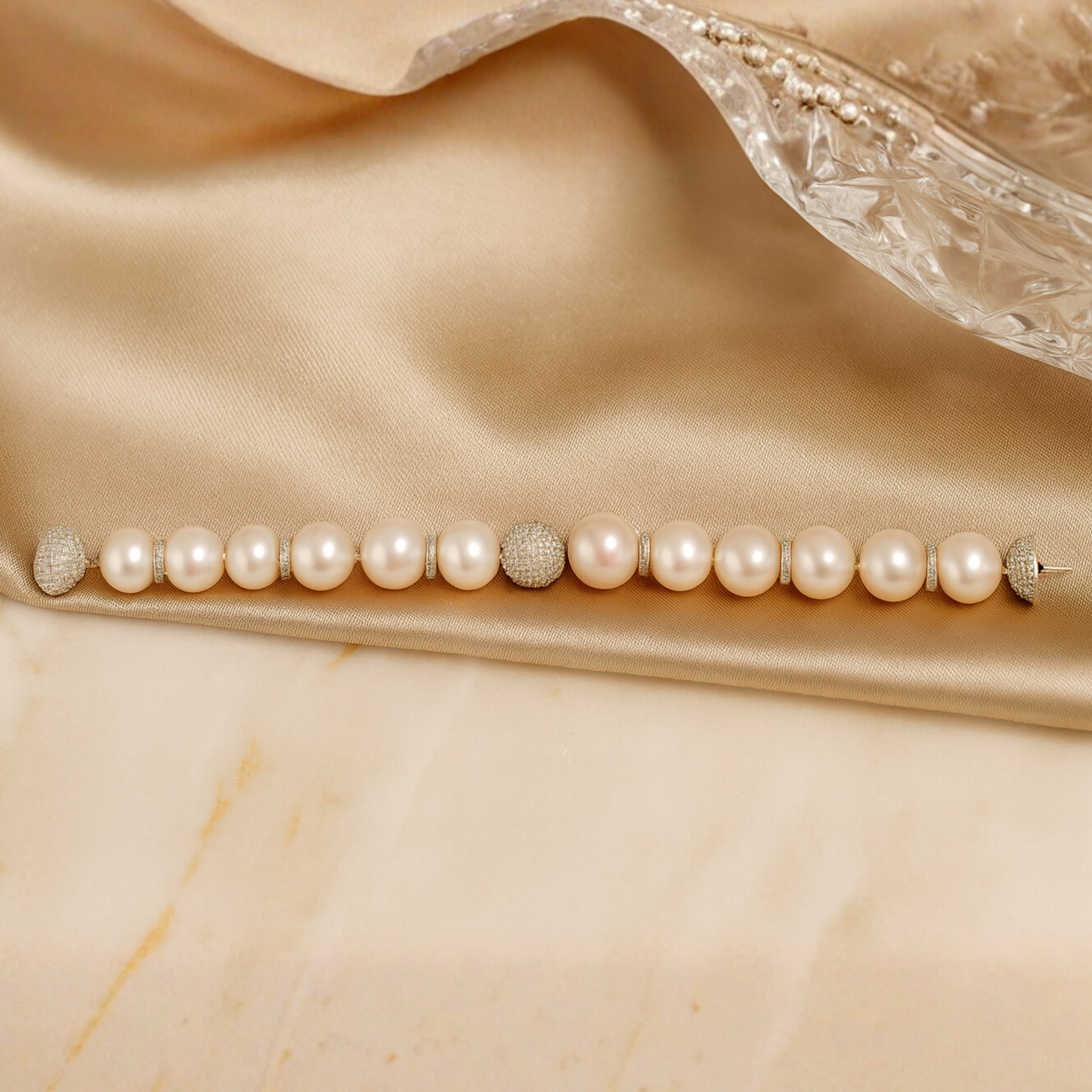 Snow White Tahitian Pearl Bracelet