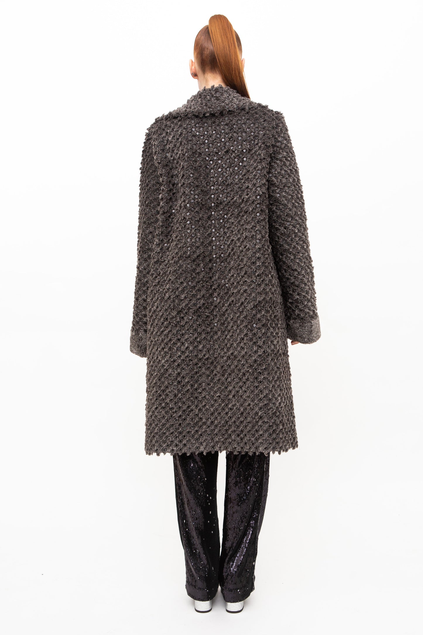 Coat Sequins Grey Limited