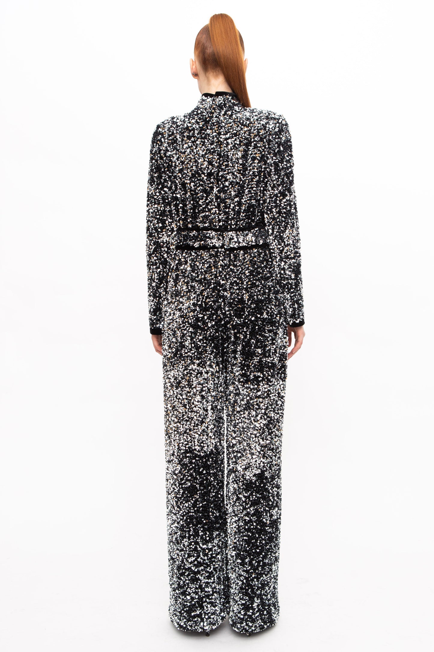 Overall Sequins Black Grey