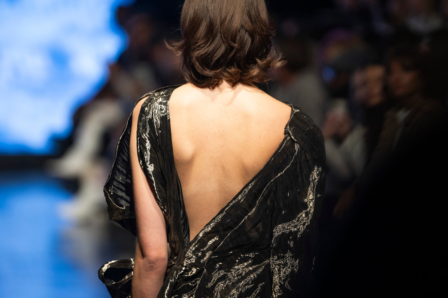 Dress Silk Black Runway Paris