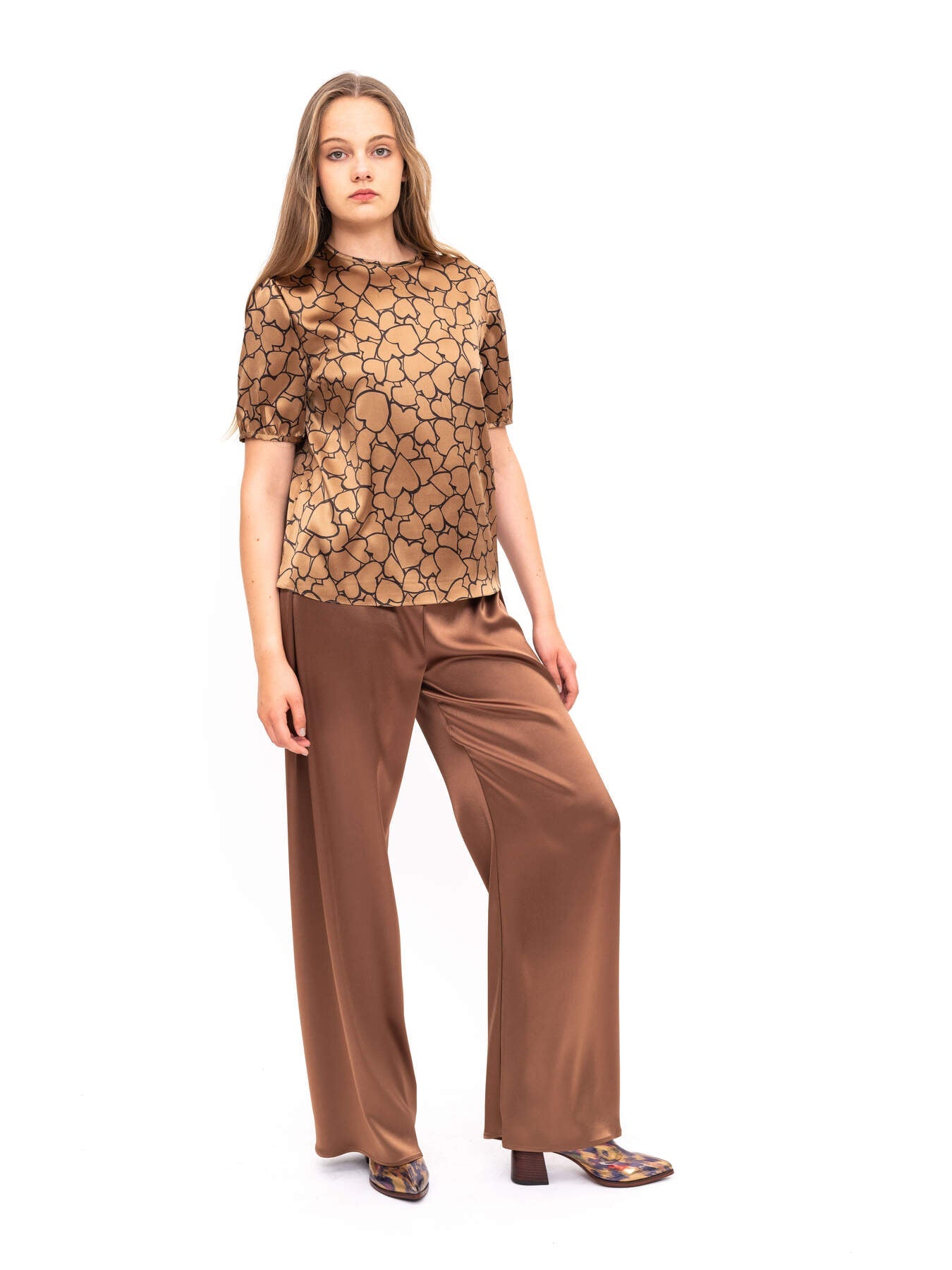 Pants Brown Silk