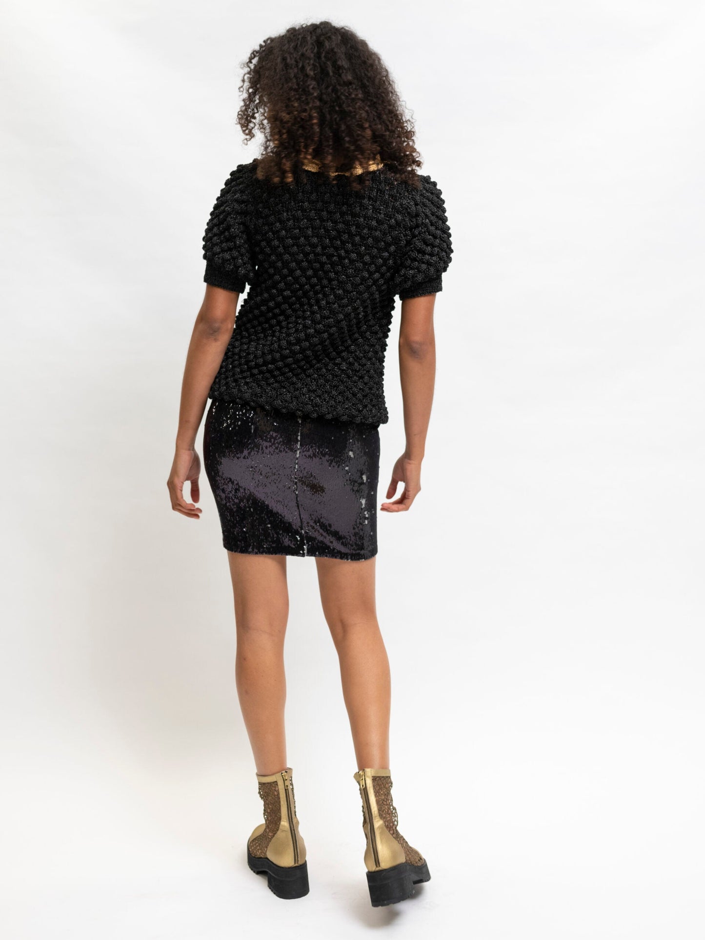 Hand knitted top