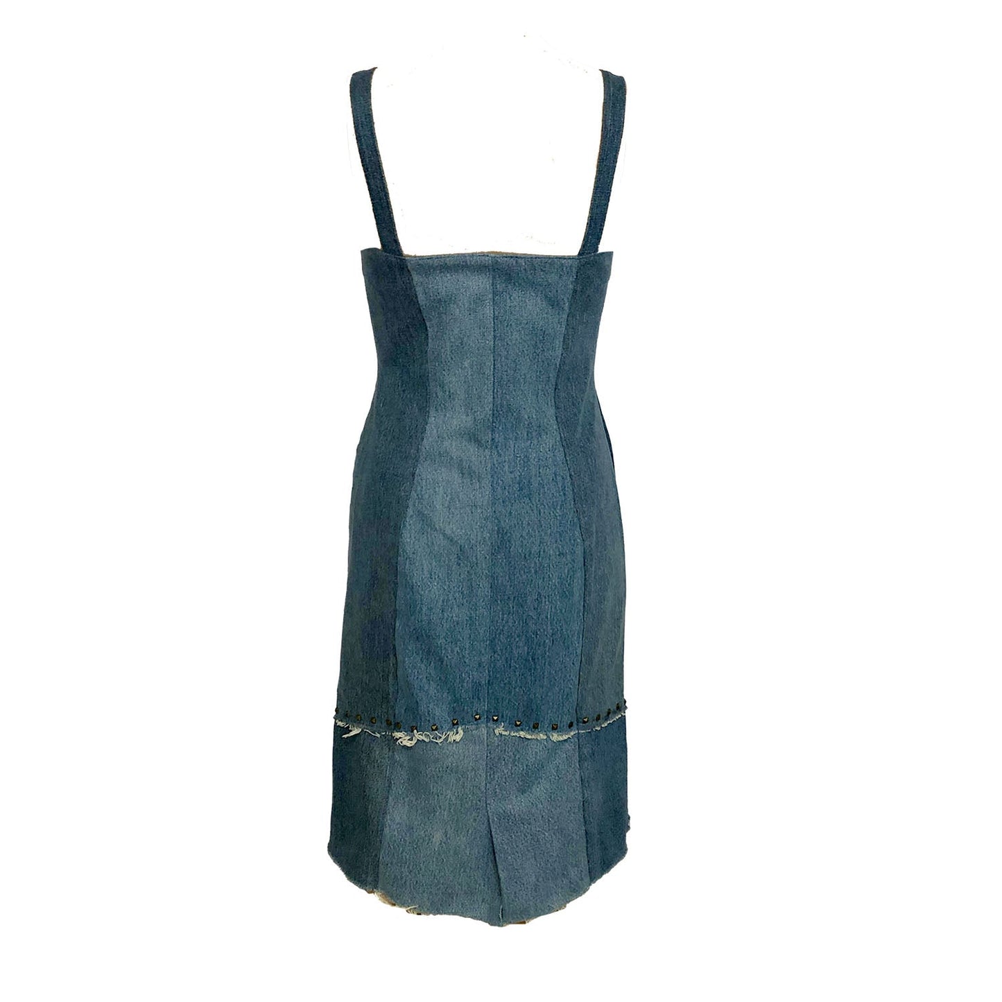 Sadie Dress – Two-Toned Denim Sheath