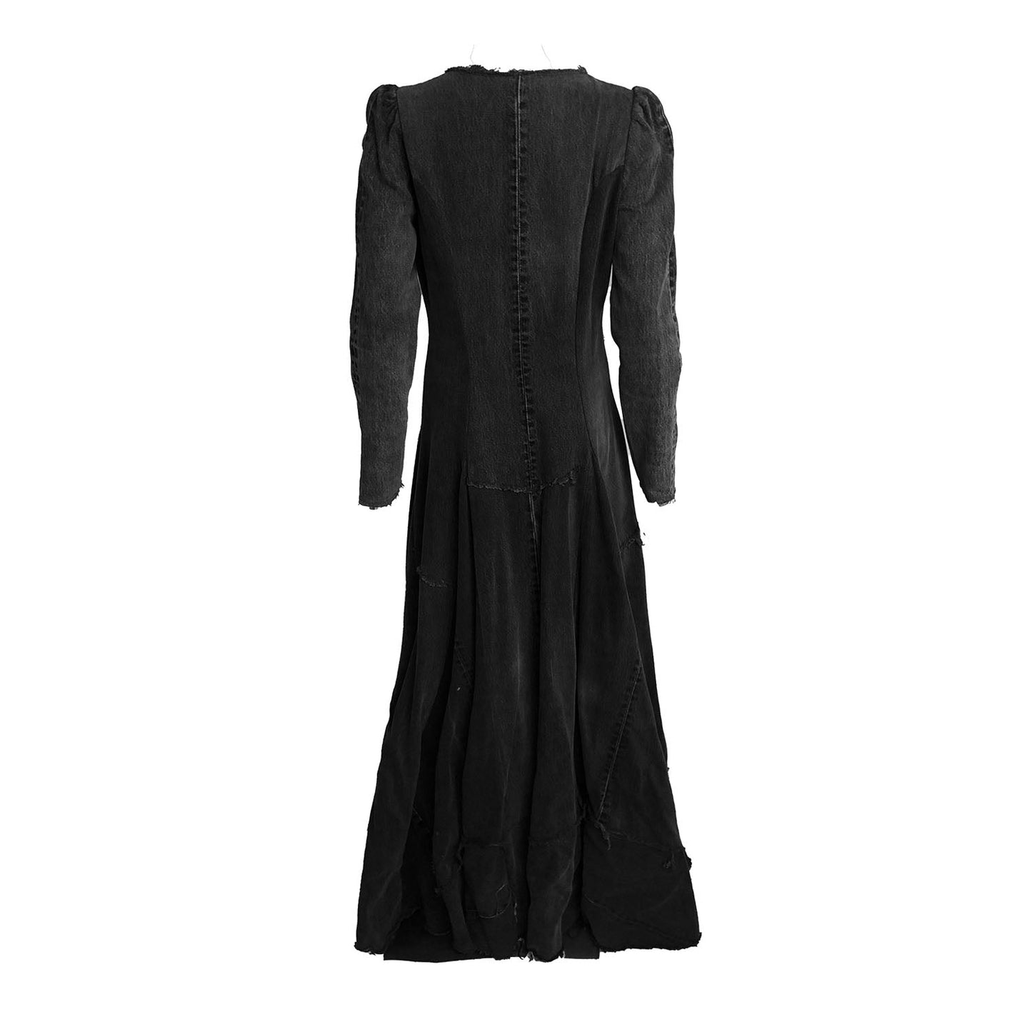 Beatrix Coat-Distressed Black
