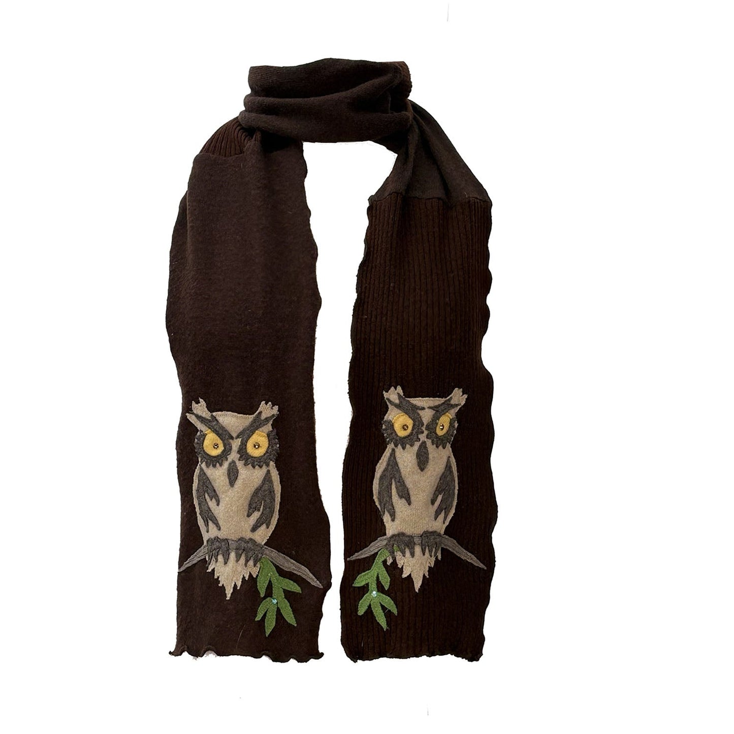 The Owl Scarf – Espresso