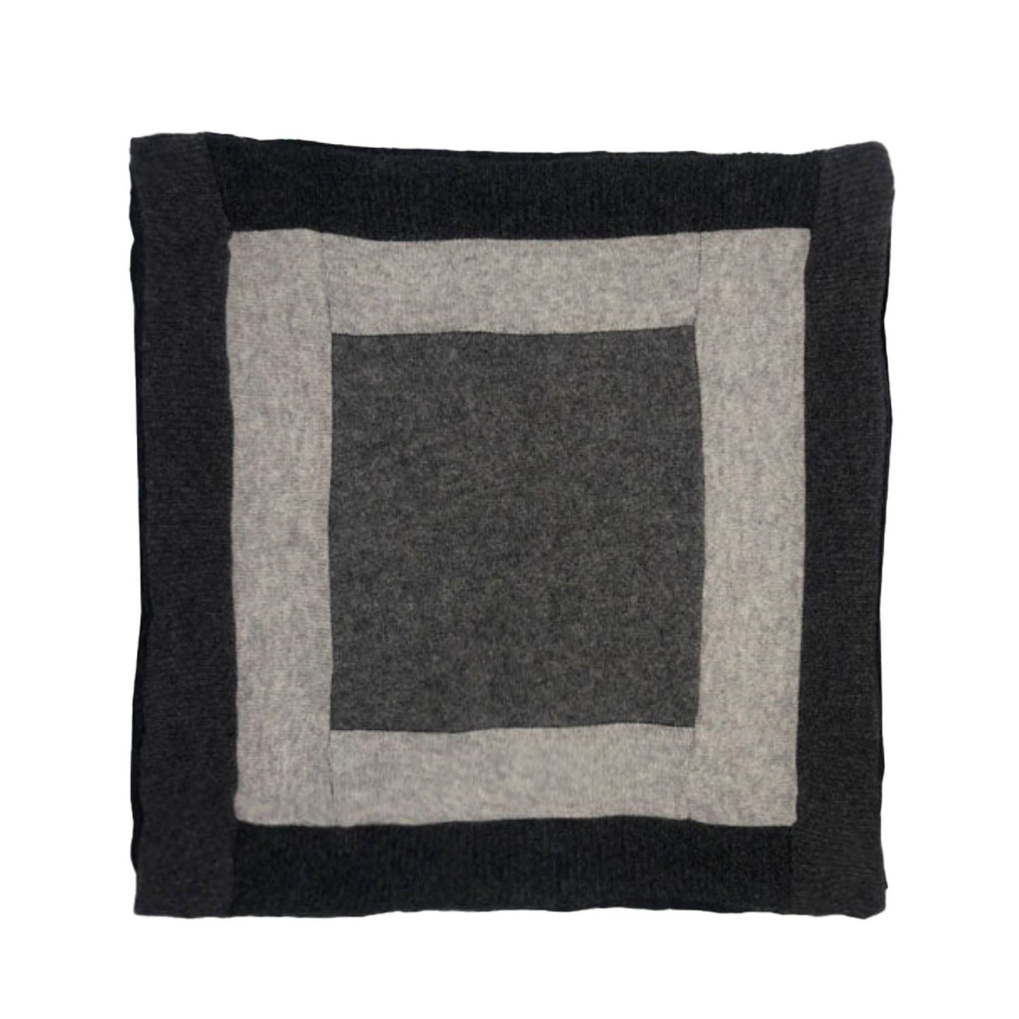 Grey Color Blocked Pillows 18"