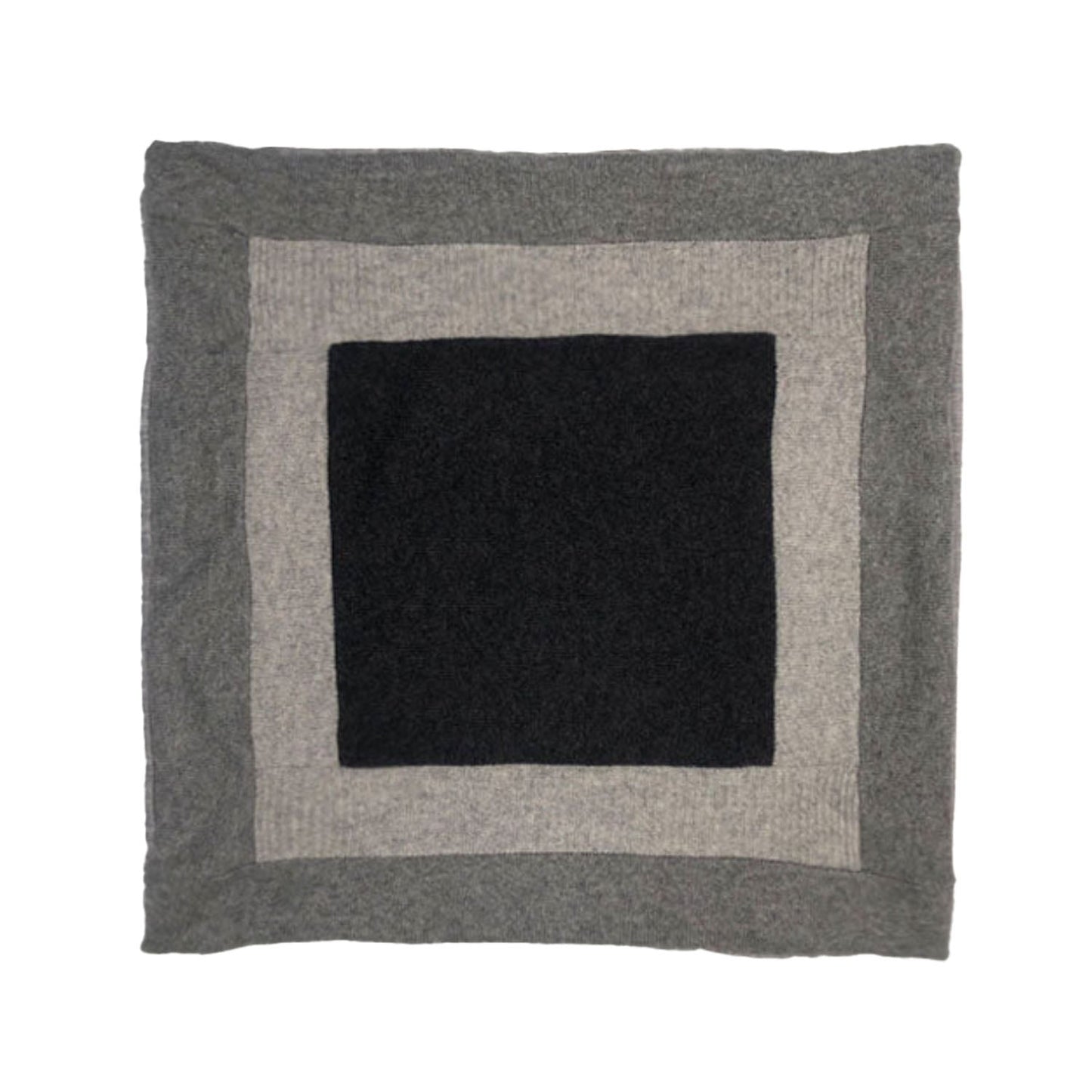 Grey Color Blocked Pillows + 18"