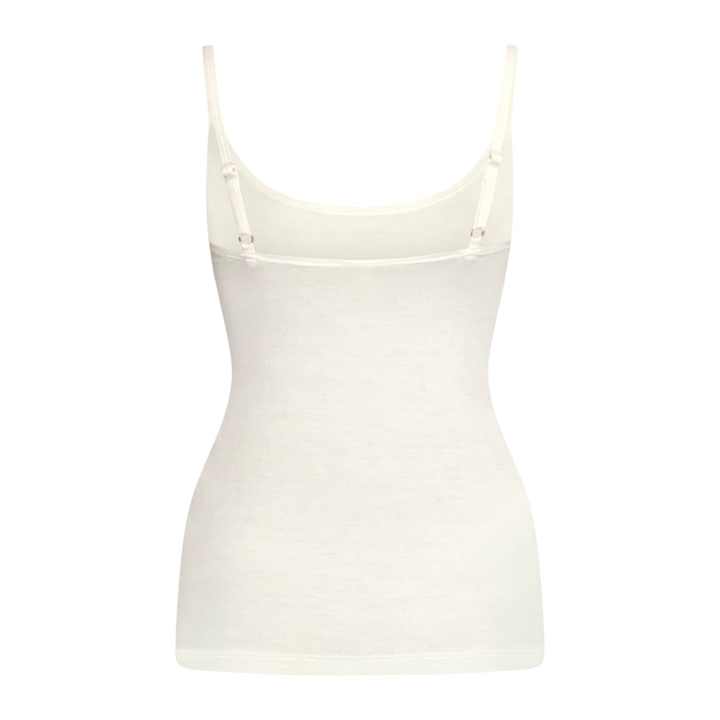 Jayne Spaghetti T Shirt-Creme