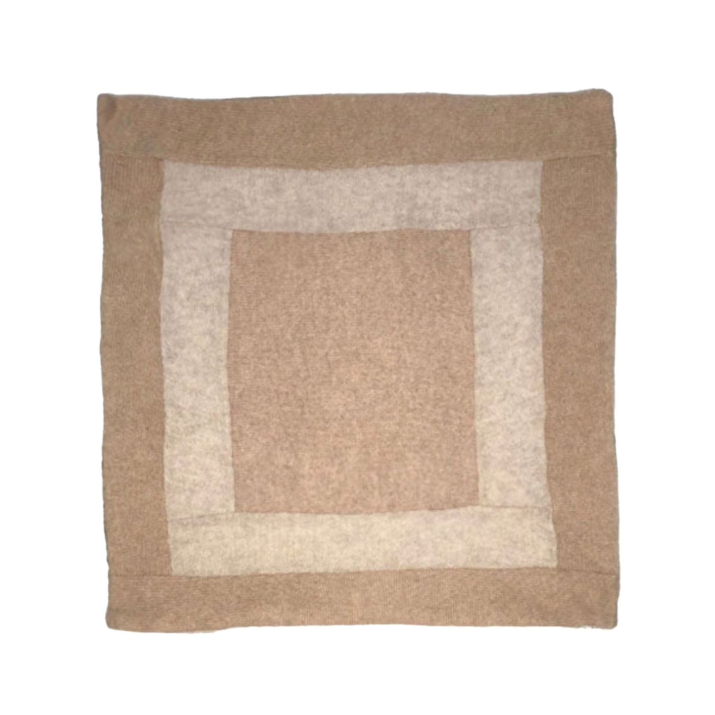 Oatmeal Rose Color Blocked Pillow 18"