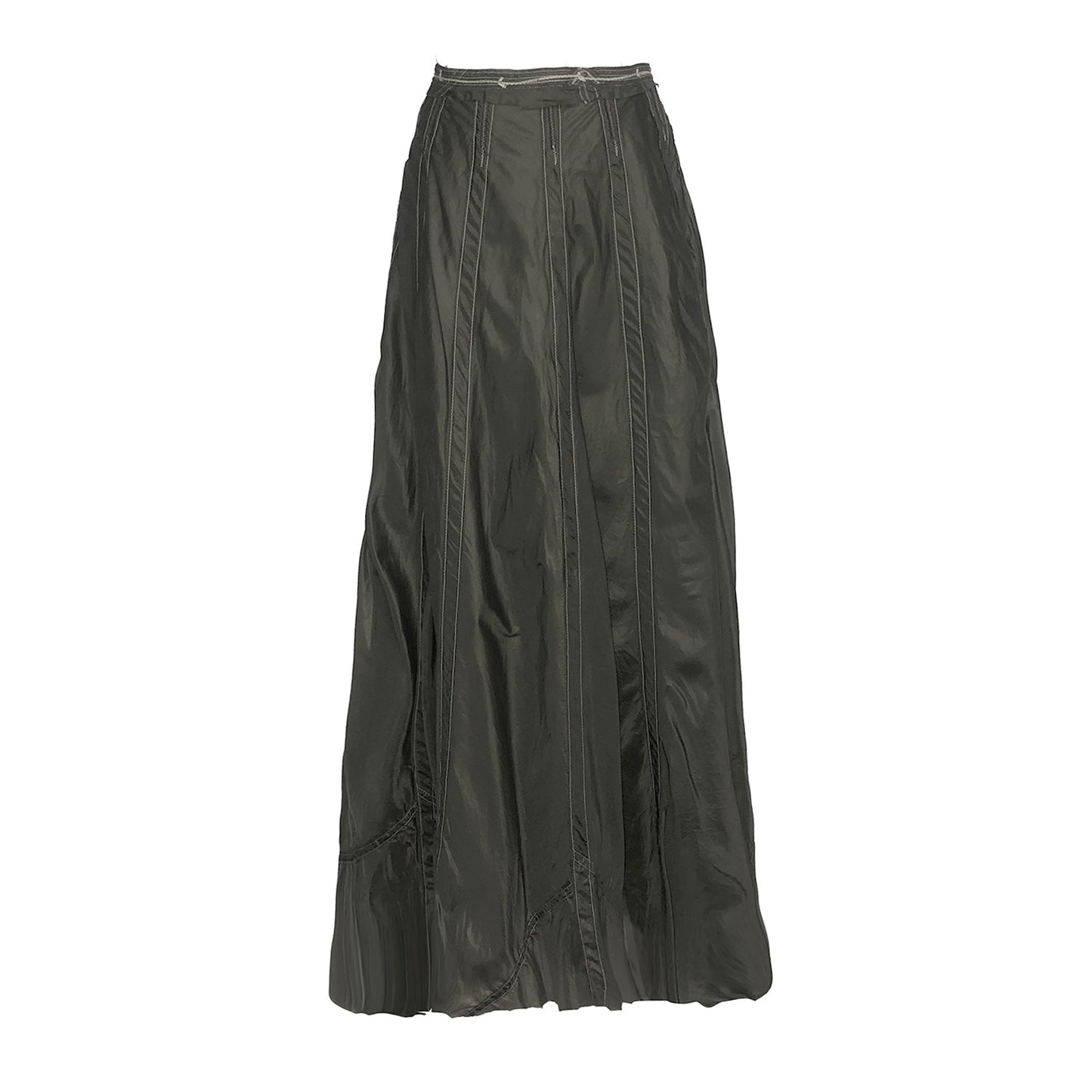 Olivia Maxi Parachute Skirt-Steel Grey