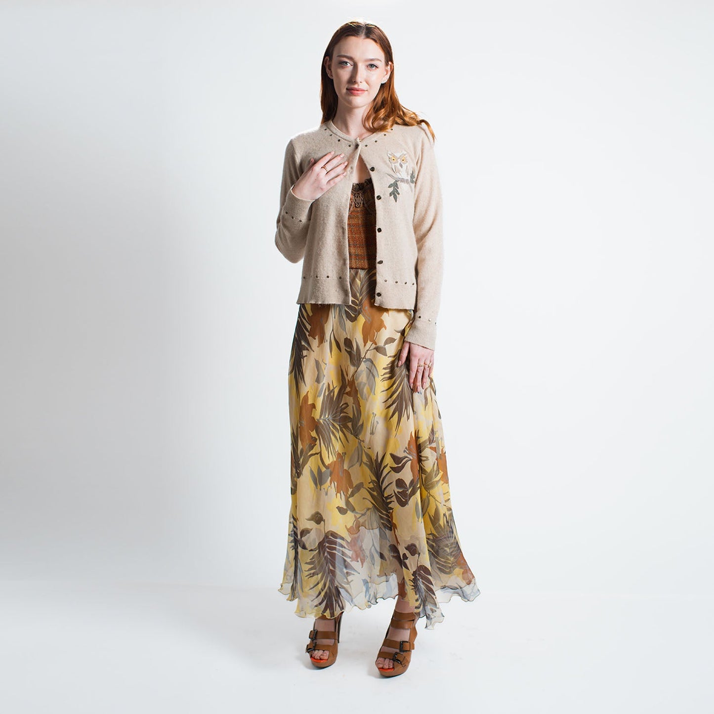 Isla Tropical Floral Maxi Skirt