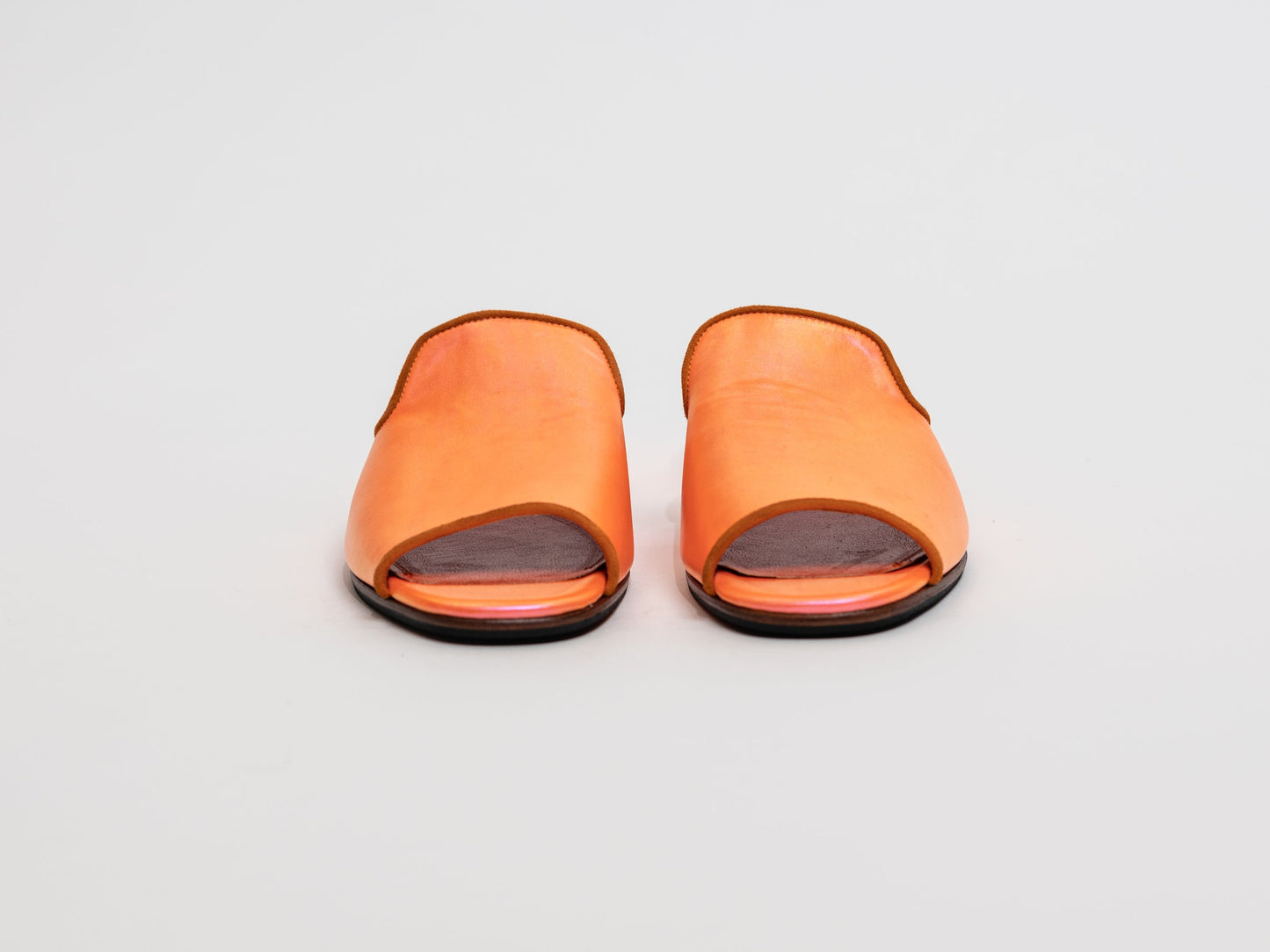 Handmade Slippers Basia Orange