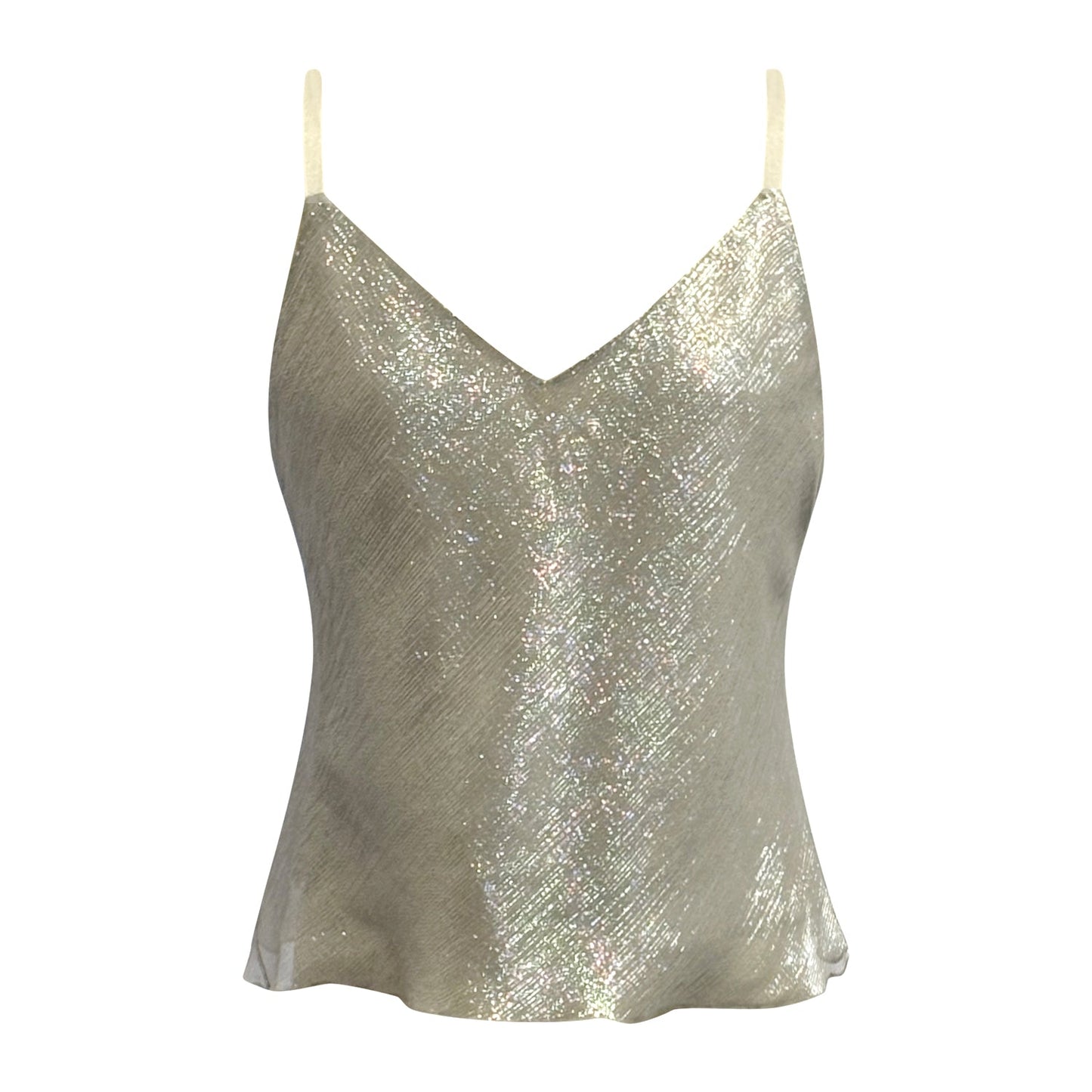 Camisole-Metallic Silk Organza