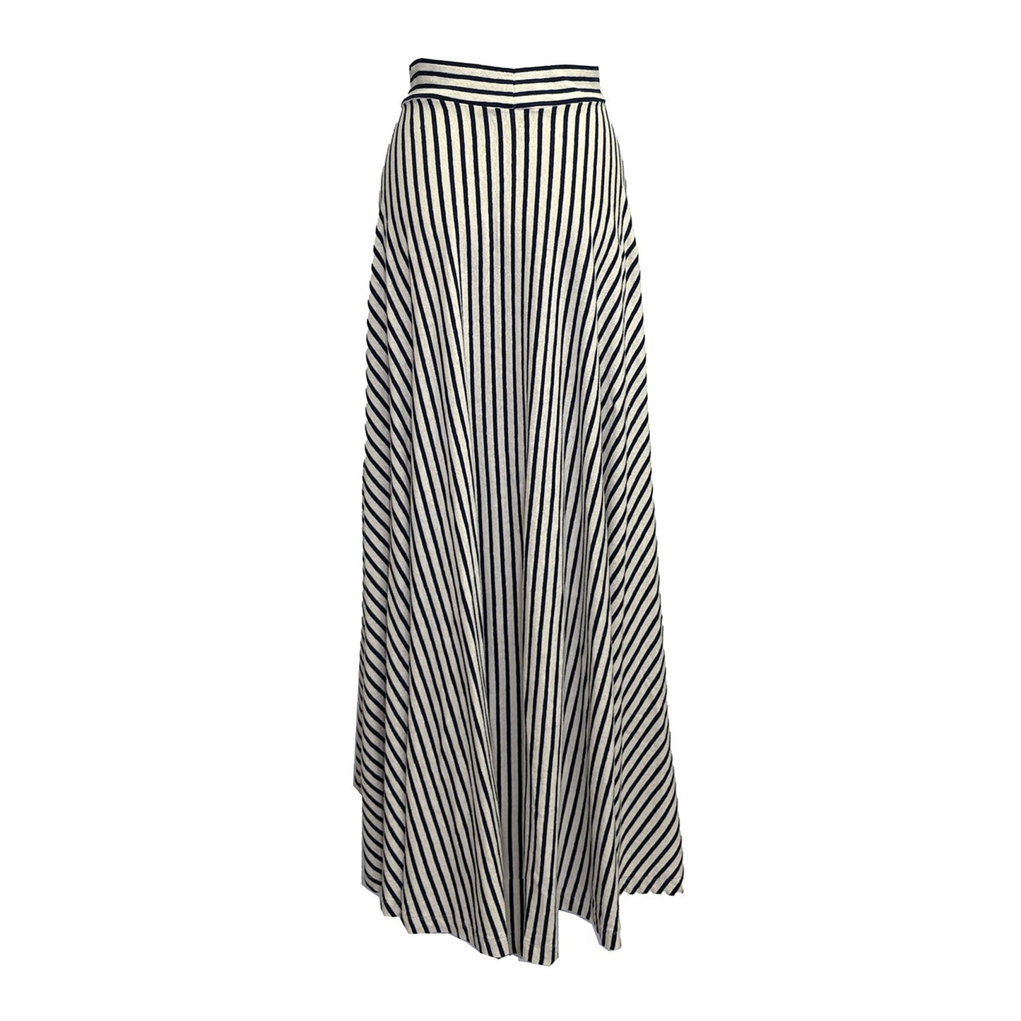 Bay Skirt – Striped High-Low Hemp Skirt
