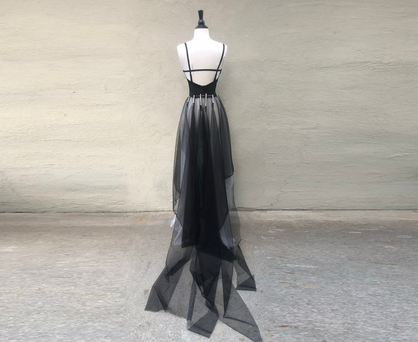 Velouria Bustier with Train