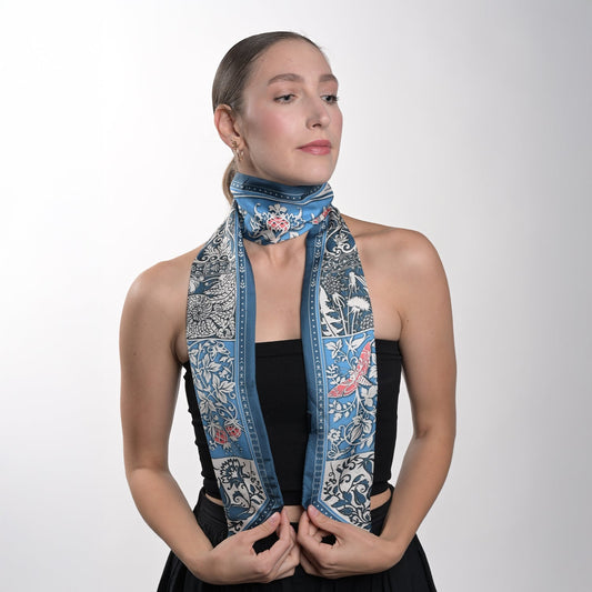 Tree of Life Silk Twill Scarf