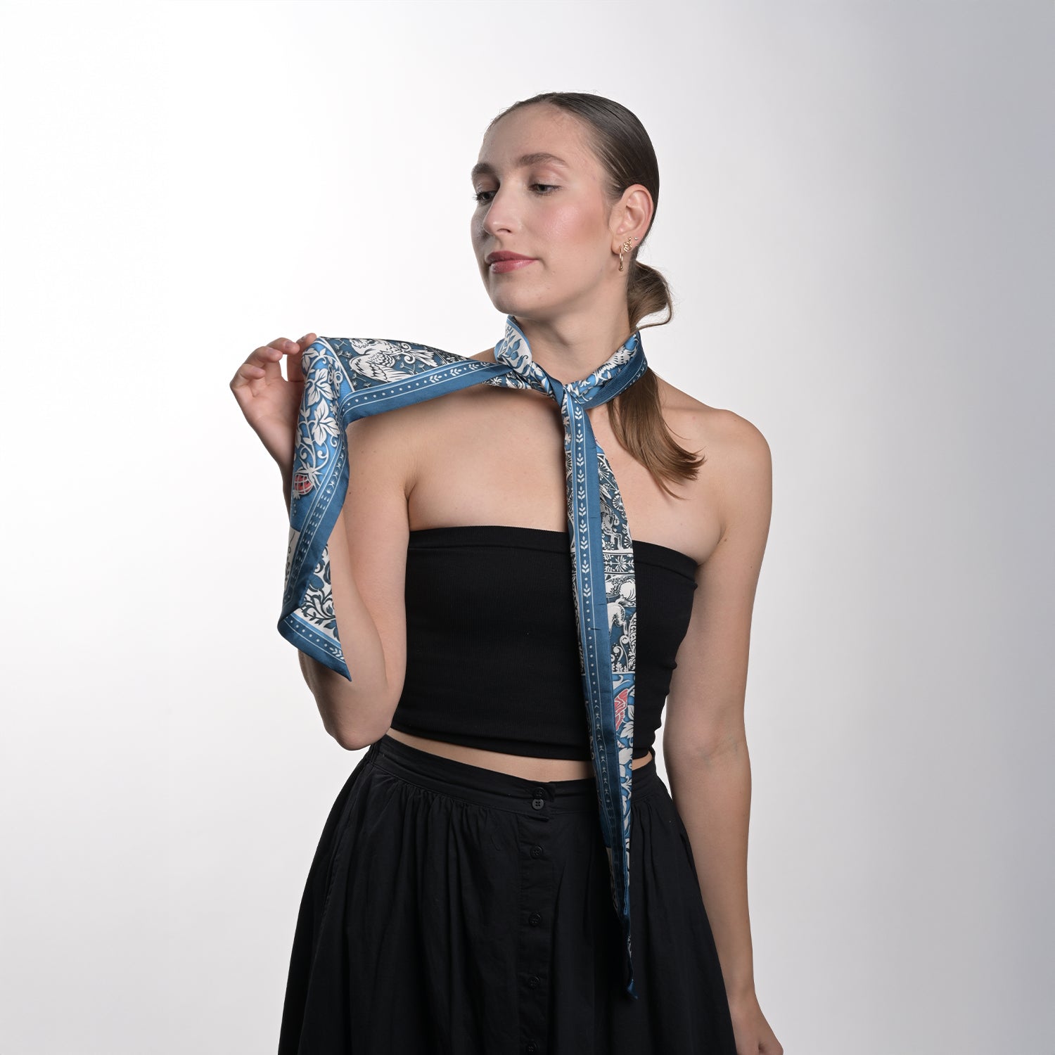 Tree of Life Silk Twill Scarf