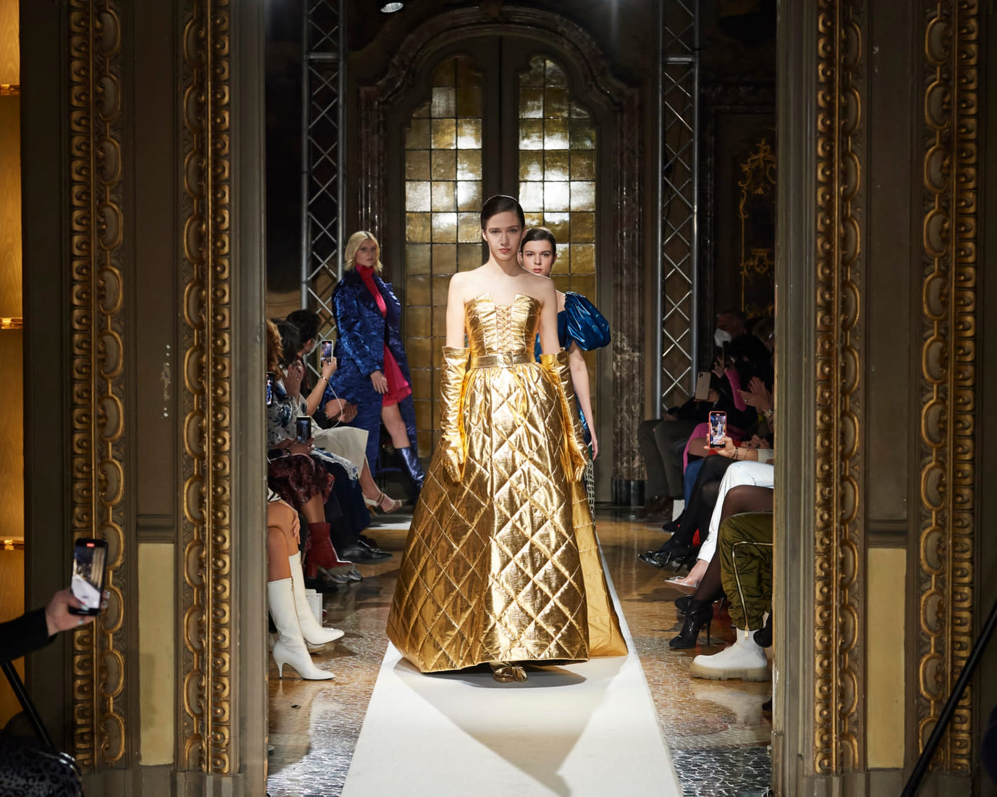 Dress Gold Runway