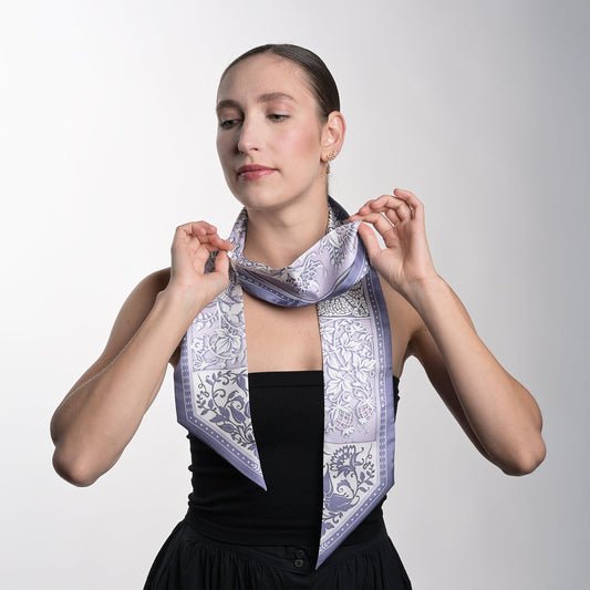 Tree of Life Silk Twill Scarf