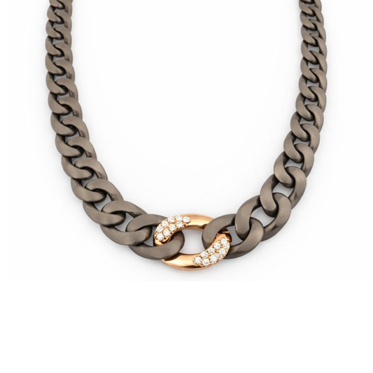 Groumettona Links Gold & Diamond Necklace