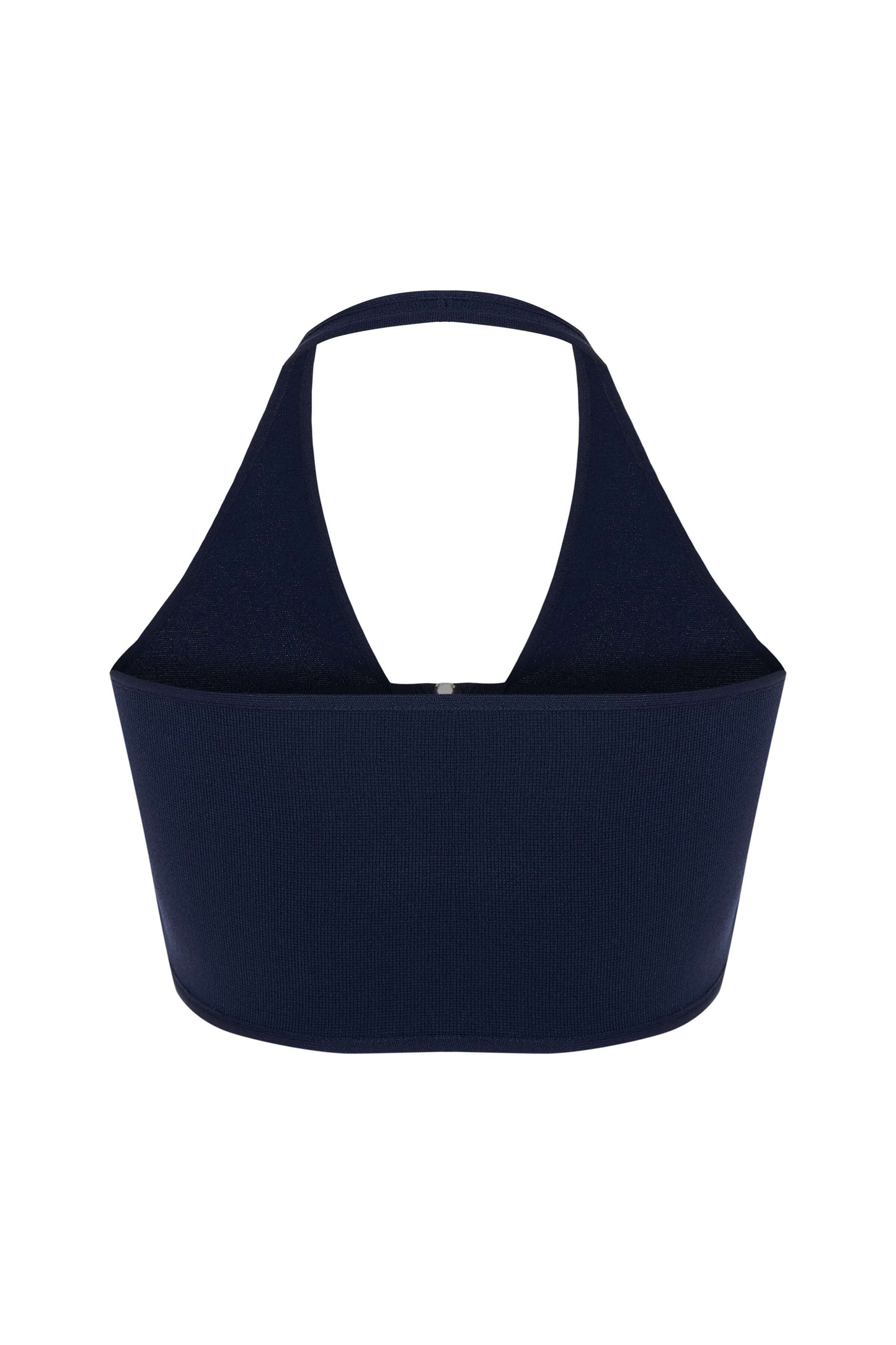 JENDUE Luma Eria Crop - Women Zip-Up Halter Knit Crop Top