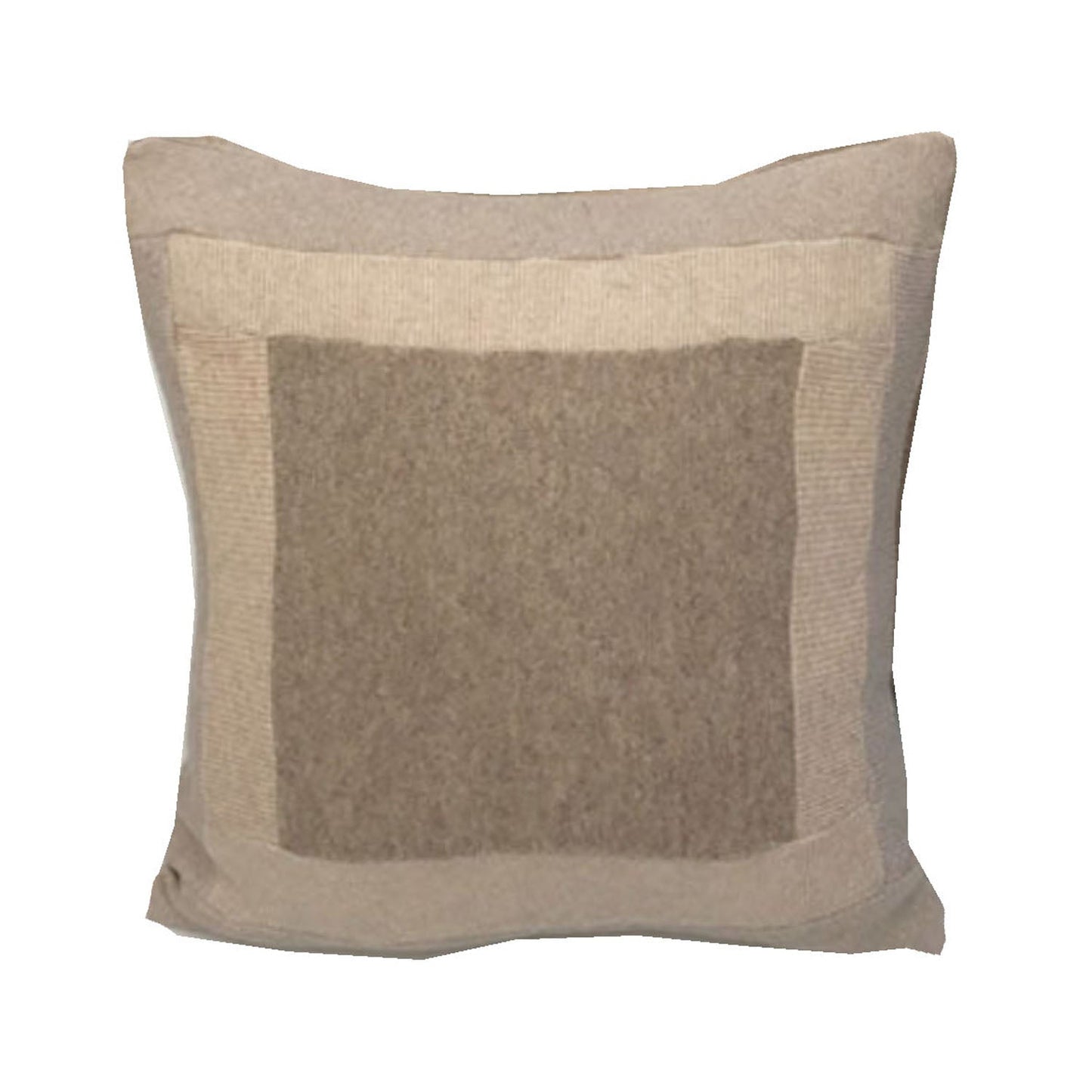 Oatmeal Color Blocked Pillow 18"
