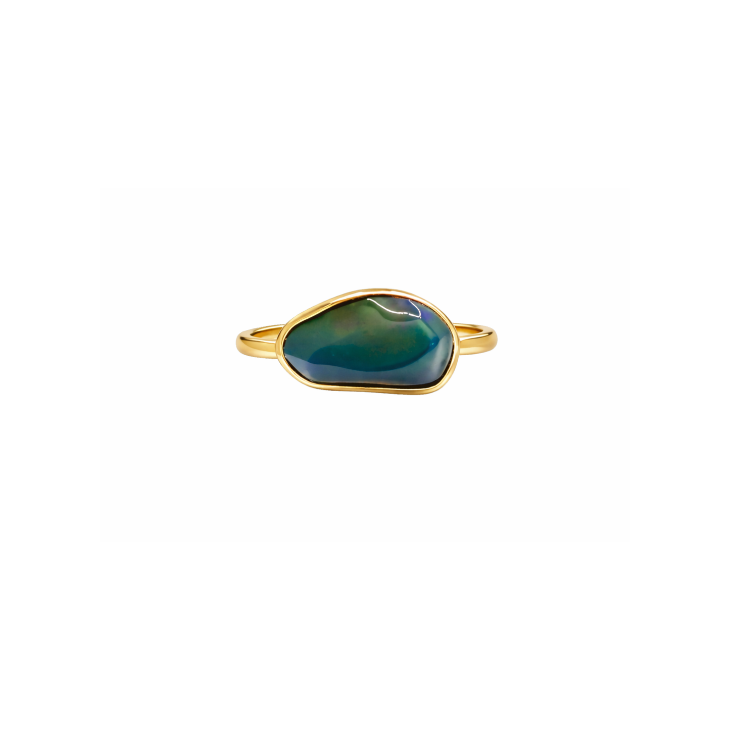 14K Gold Opal Ring