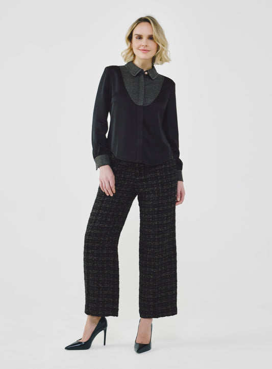 Fancy Tweed Button Up Shirt