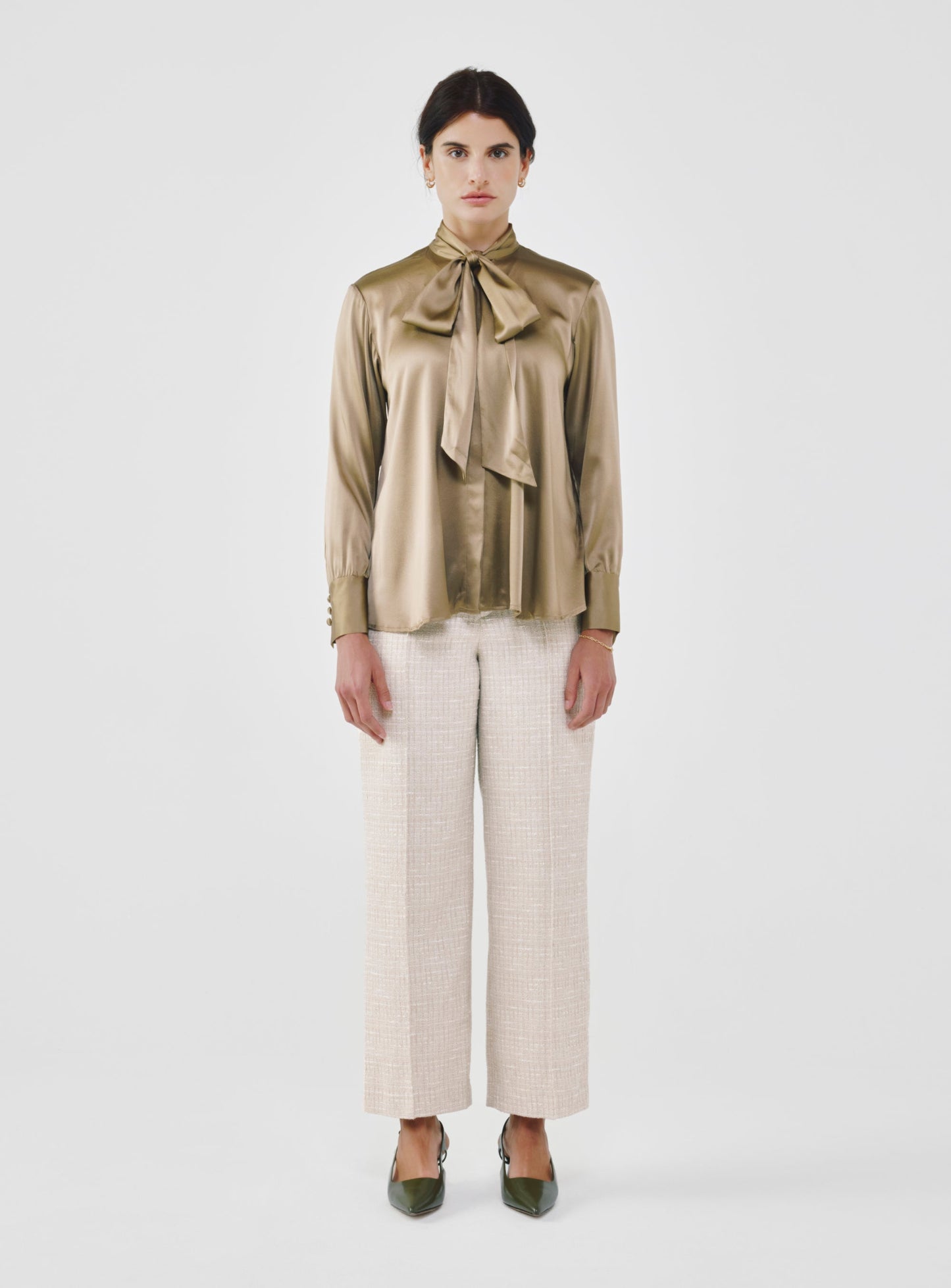 Silk Bow Blouse