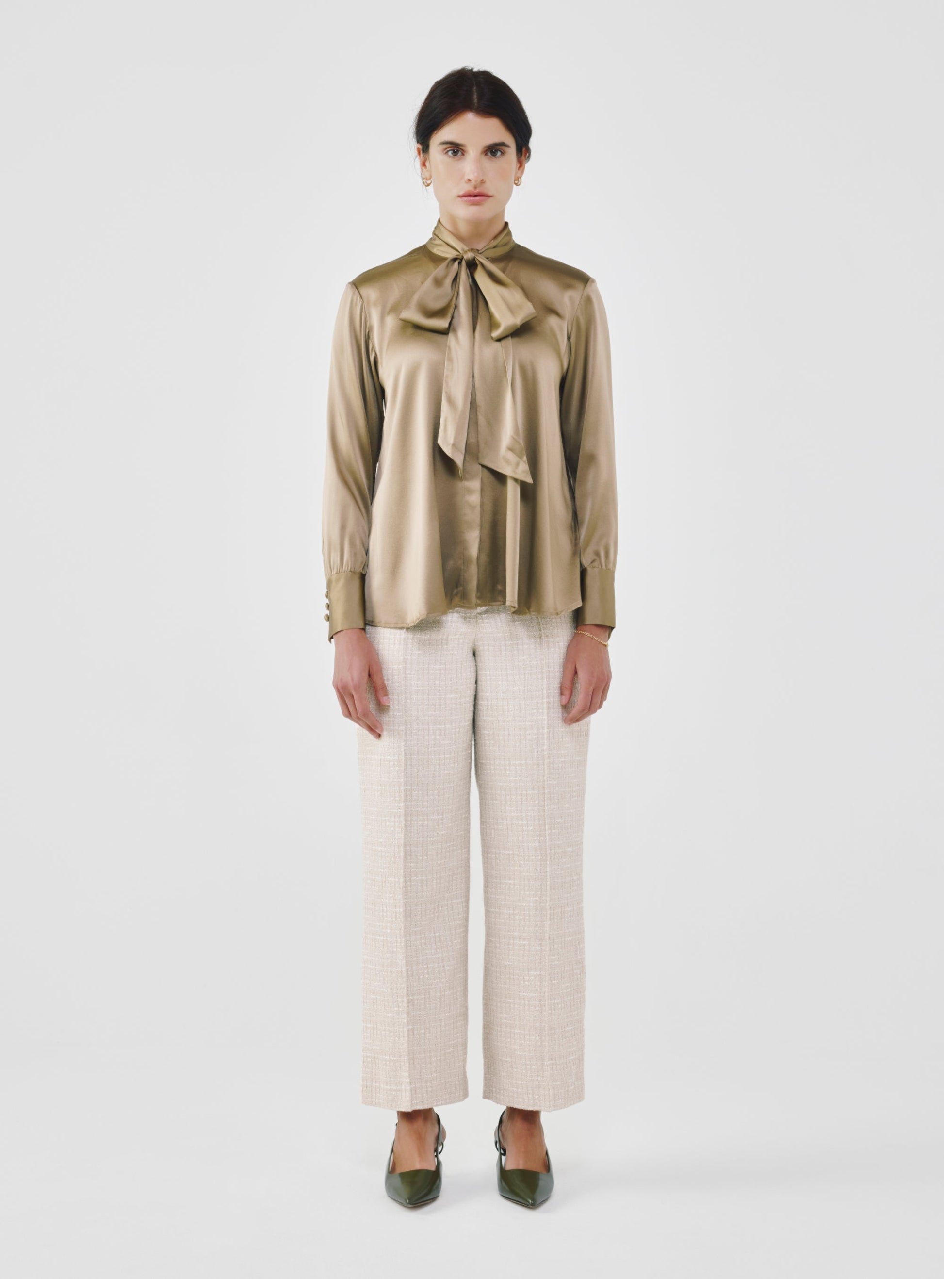 Silk Bow Blouse