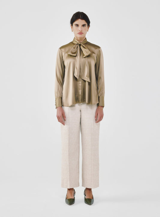 Silk Bow Blouse