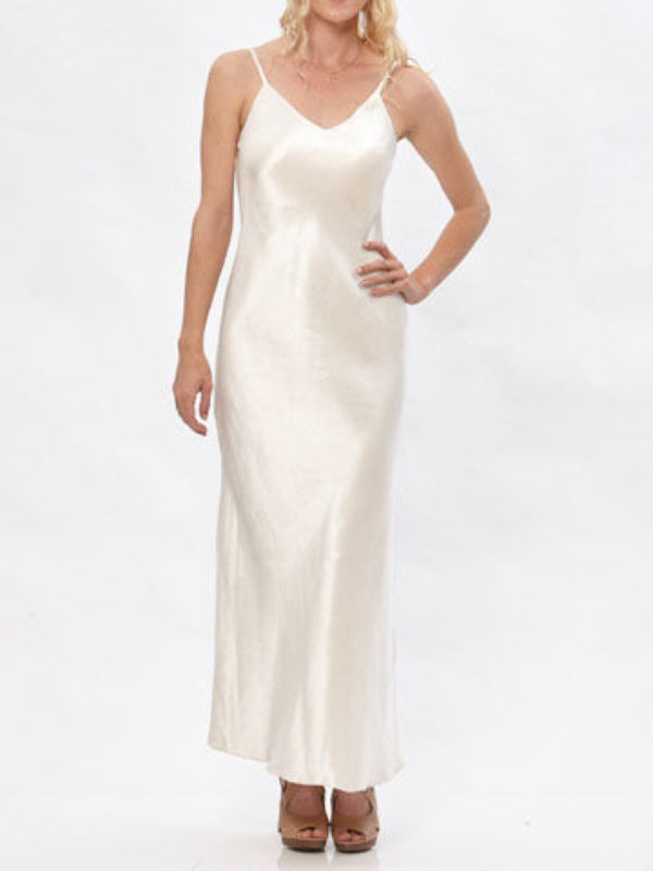 Vivien Slipdress – Hemp/Silk-Crème