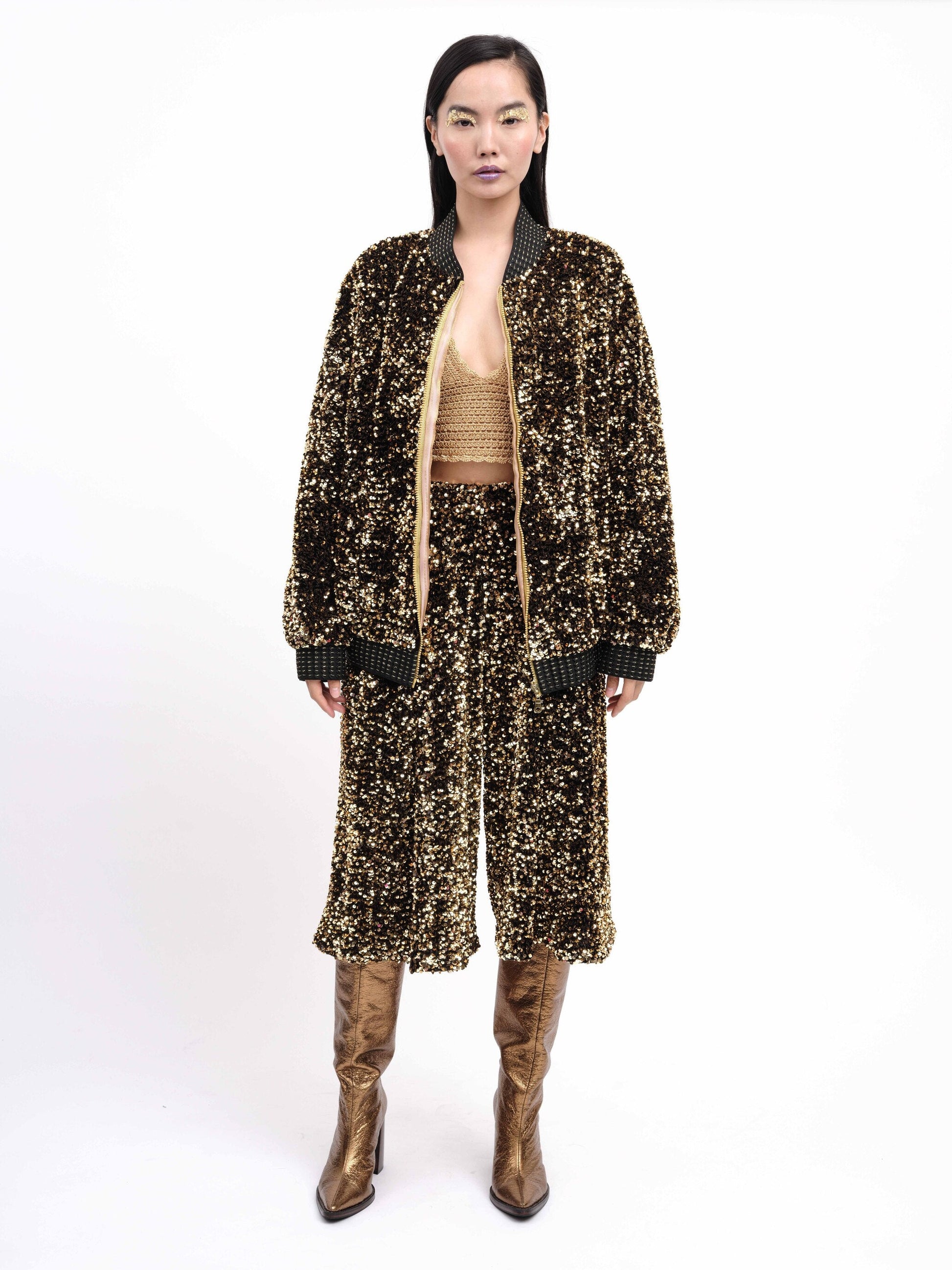 Culottes Sequins Bronze