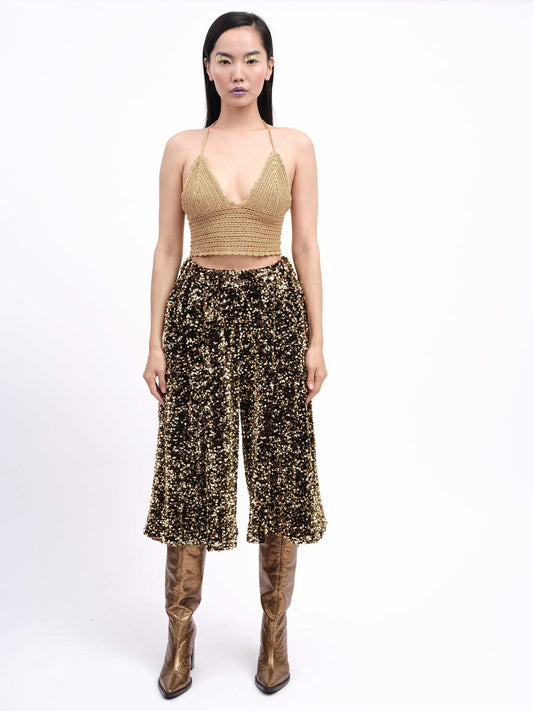 Culottes Sequins Bronze
