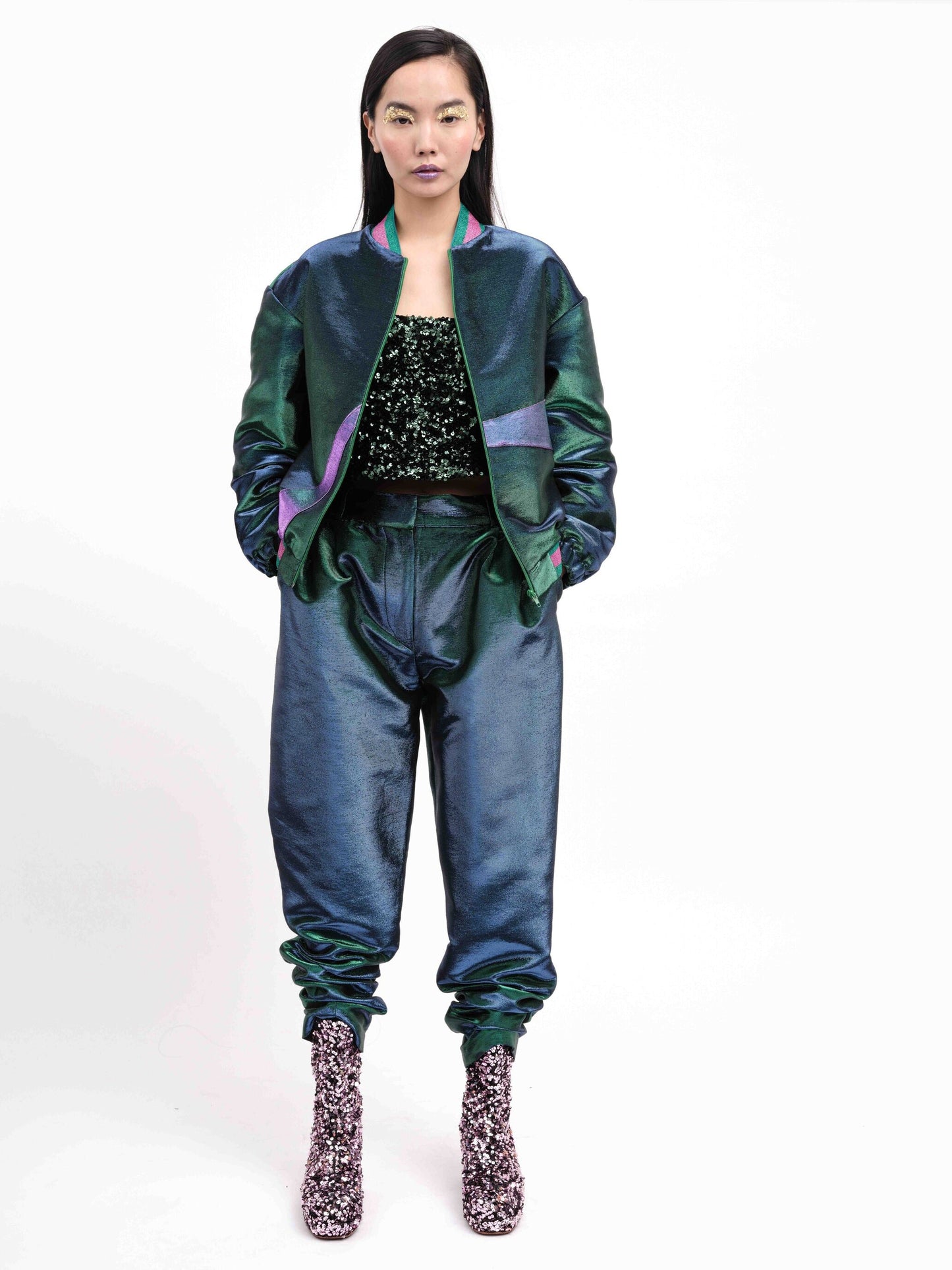 Pants Blue Green